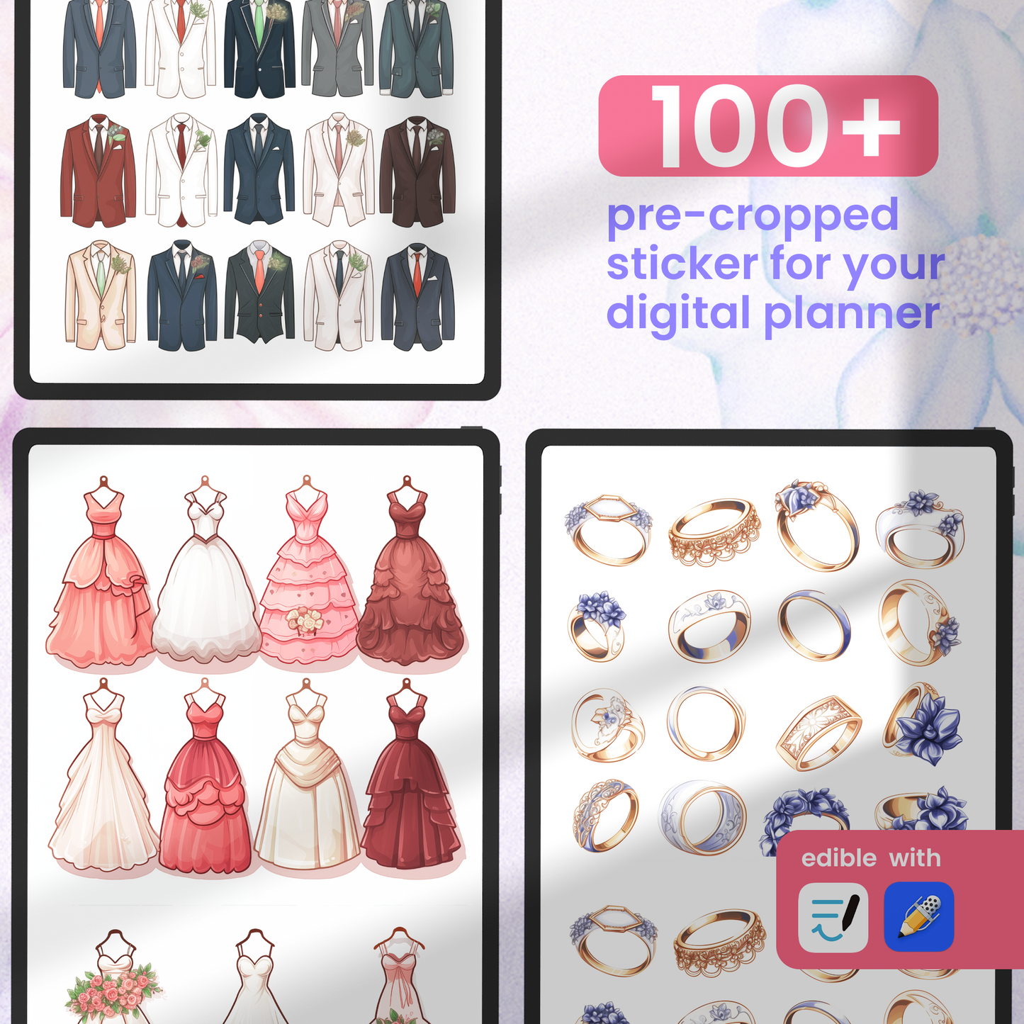 Wedding Digital Stickers